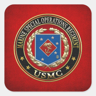 Sticker Carré Régiment d'opérations spéciales marines (MSOR) [3D