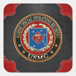 Sticker Carré Régiment d'opérations spéciales marines (MSOR) [3D
