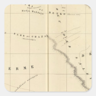 Sticker Carré Région 23 de lac chad