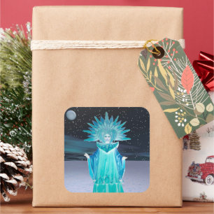 Sticker Carré Reine des neiges