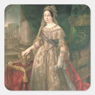 Sticker Carré Reine Isabella II 1843