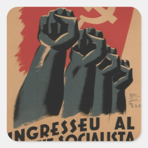 Sticker Carré Rejoignez le Parti de l'unité socialiste_Propagand