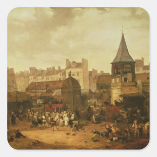 Sticker Carré Réjouissez-vous aux Halles