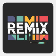 Remix Audio | Graphisme Géométrique Rétro Musique