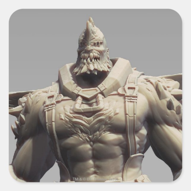 Sticker Carré Remplacement du jour de la fin (Devant)