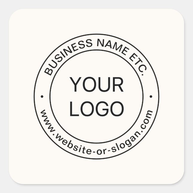 Sticker Carré Remplacement et modification faciles du logo | bla (Devant)