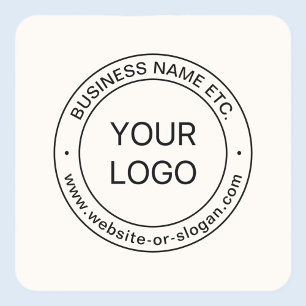 Sticker Carré Remplacement et modification faciles du logo bla