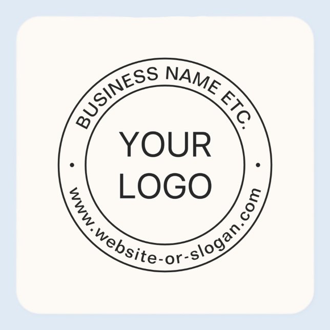 Sticker Carré Remplacement et modification faciles du logo | bla (Créateur téléchargé)