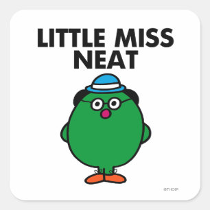 Sticker Carré Rencontrez Little Miss Neat