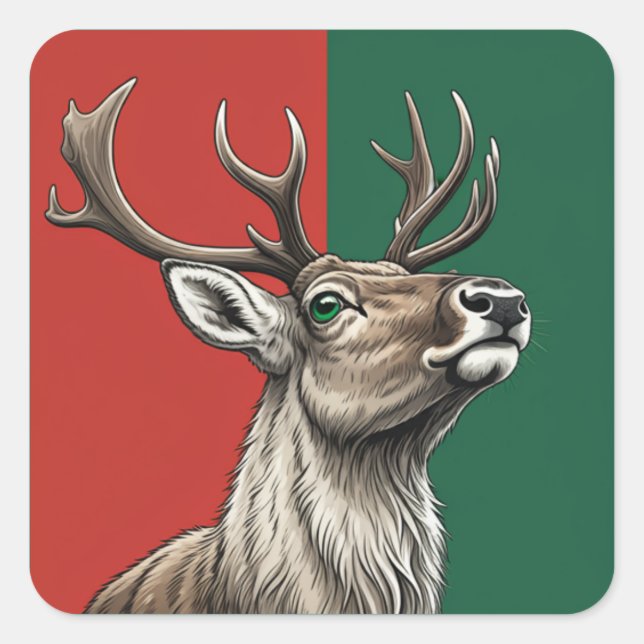 Sticker Carré Rendeer (Devant)