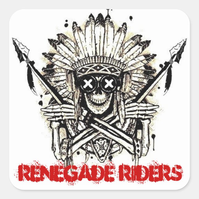 Sticker Carré Renegade Riders (Devant)