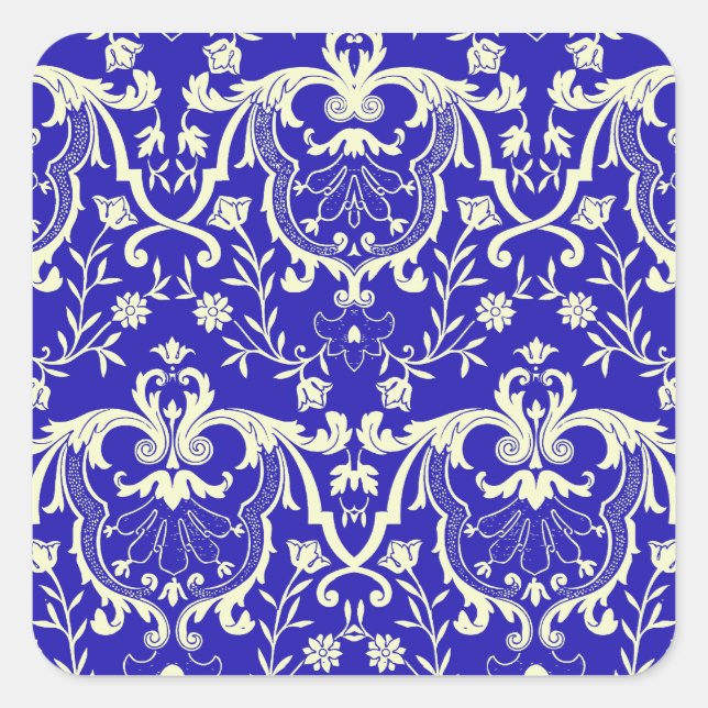 Sticker Carré Rennaisance Damask #1 @ Sonolotre (Devant)