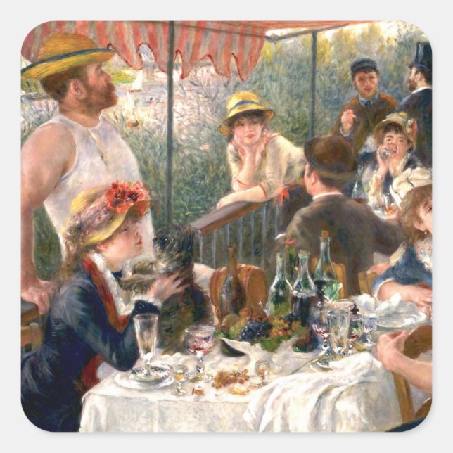 Sticker Carré Renoir French Luncheon Booking Party (Devant)