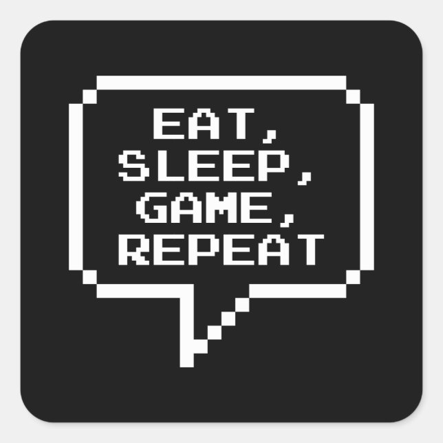 Sticker Carré Reprendre le jeu du sommeil (Devant)