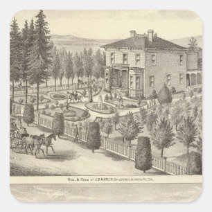 Sticker Carré Résidences, fermes de Marlin, Finigan