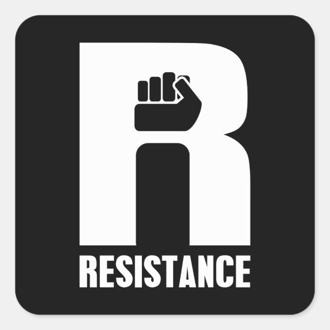 Sticker Carré Résistance (Devant)
