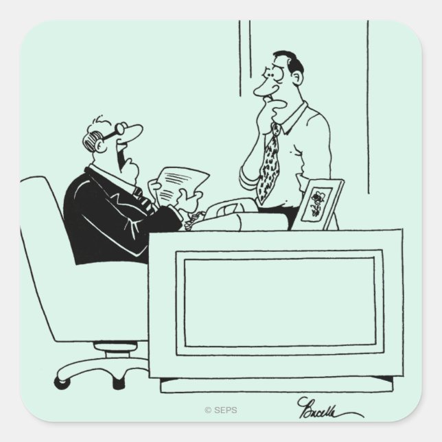 Sticker Carré Responsabilité Office (Devant)