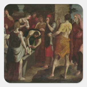 Sticker Carré Résurrection de Lazare 2