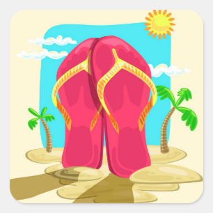 Sticker Carré Retourner les volets