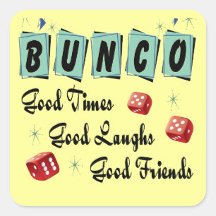 Sticker Carré Retro Bunco