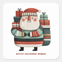 Rétro Mignon Père Noël Cadeaux de Fêtes