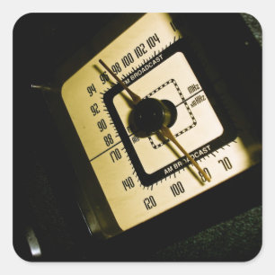 Sticker Carré Rétros par radio composent l'autocollant 01