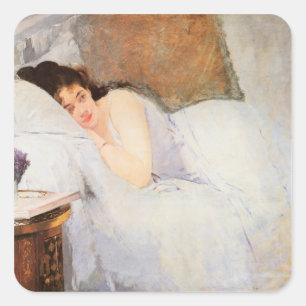 Sticker Carré Réveil des femmes, 1876 (huile sur toile)