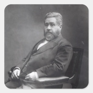 Sticker Carré Révérend Charles Haddon Spurgeon