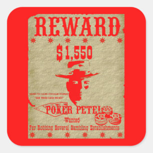 Sticker Carré Reward Poker Pete