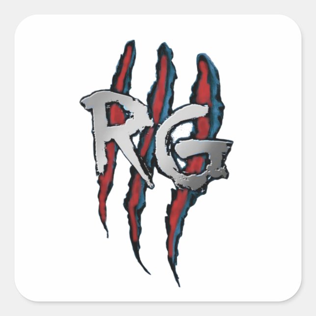 Sticker Carré RG Logo Clear (Devant)