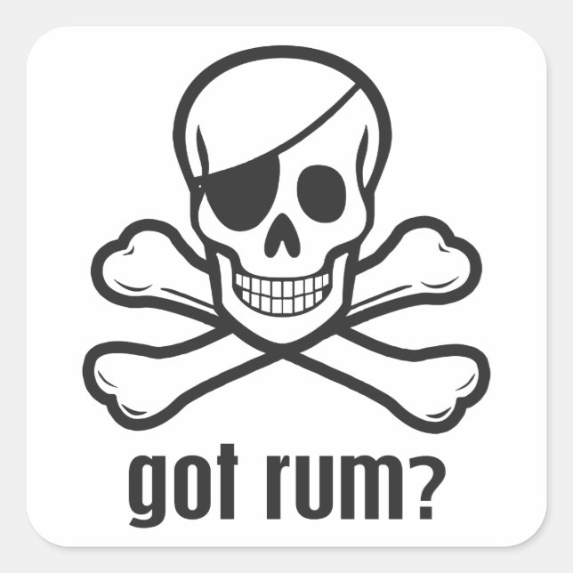 Sticker Carré Rhum obtenu ? (Devant)
