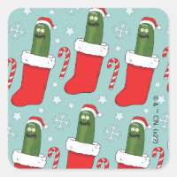 Rick and Morty | Christmas Pickle Rick Pattern