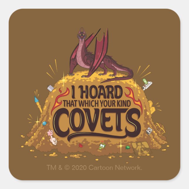 Sticker Carré RICK ET MORTY™ | Balthromaw's Hoard (Devant)