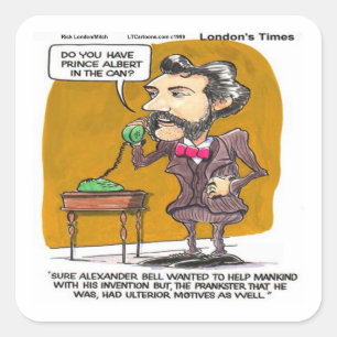 Sticker Carré Rick London Drôle Canular Téléphonique Alexander B