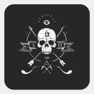 Sticker Carré Rigor Mortis