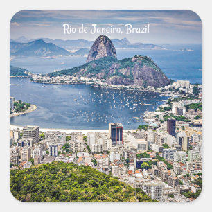 Sticker Carré Rio de Janeiro, Brésil