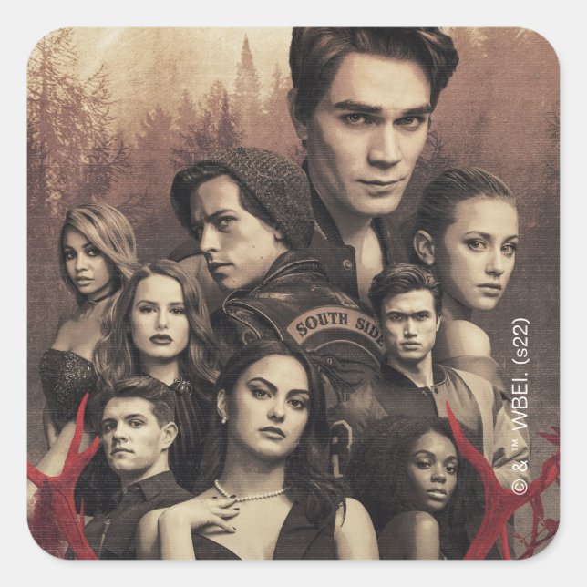 Sticker Carré Riverdale Deer Skull Poster (Devant)