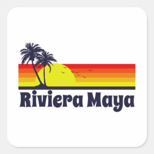 Sticker Carré Riviera Maya