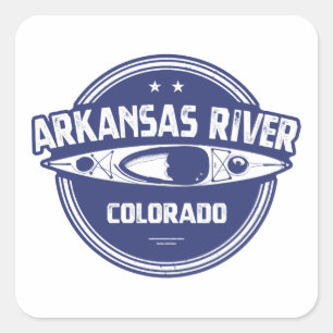 Sticker Carré Rivière Arkansas, Colorado