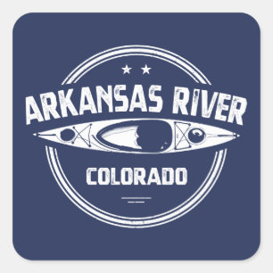 Sticker Carré Rivière Arkansas, Colorado