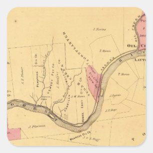 Sticker Carré Rivière d'Allegheny, PA