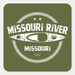 Sticker Carré Rivière Missouri Missouri