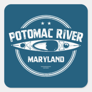 Sticker Carré Rivière Potomac, Maryland