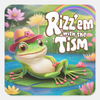 Sticker Carré Rizz'em avec le tam, le tam