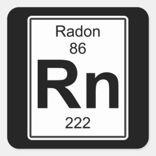 Sticker Carré Rn - Radon
