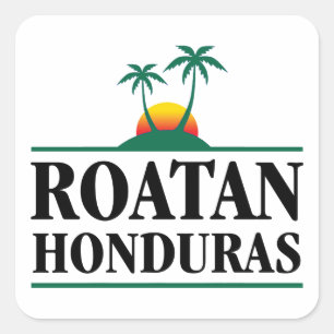 Sticker Carré Roatan Honduras