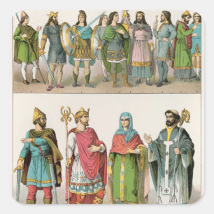 Sticker Carré Robe anglo-saxonne