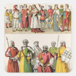 Sticker Carré Robe espagnole et mauresque