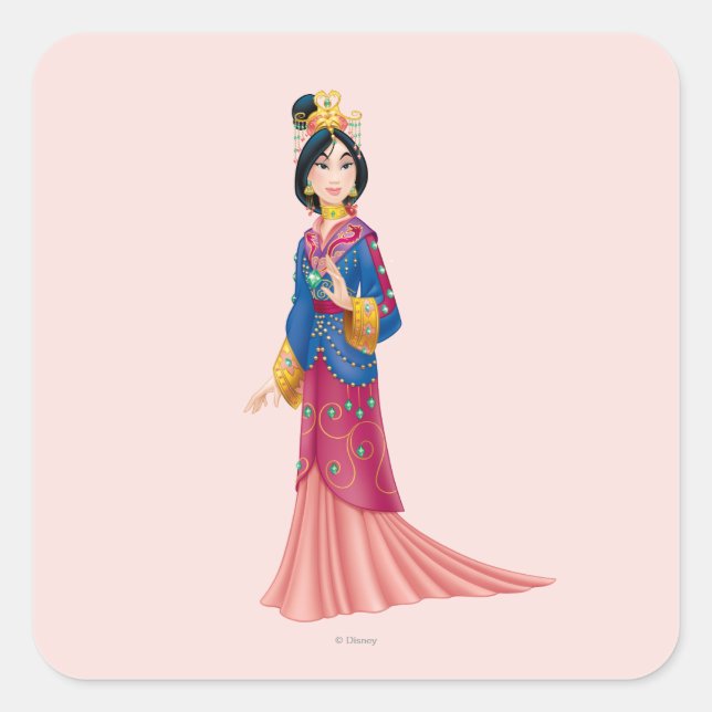 Sticker Carré Robe Mulan (Devant)