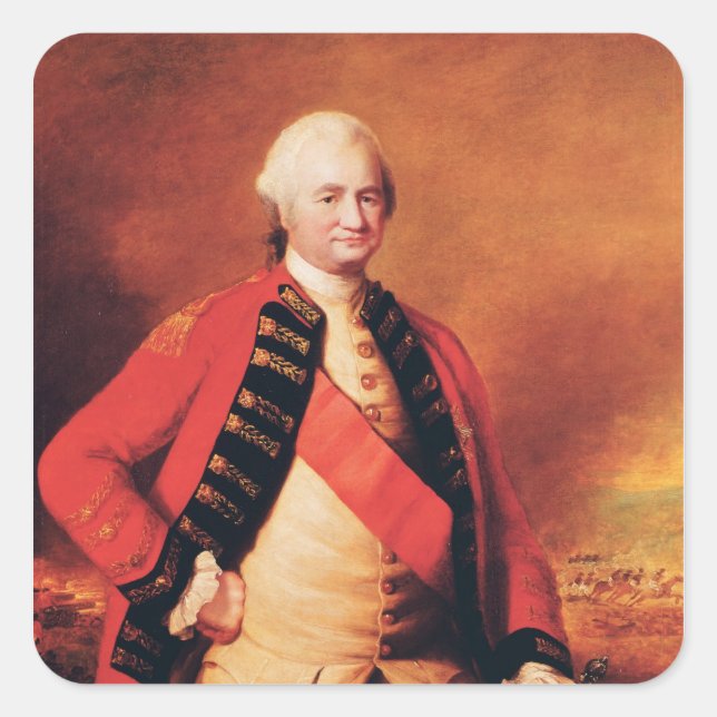 Sticker Carré Robert Clive 1er Baron Clive, vers 1773 (Devant)